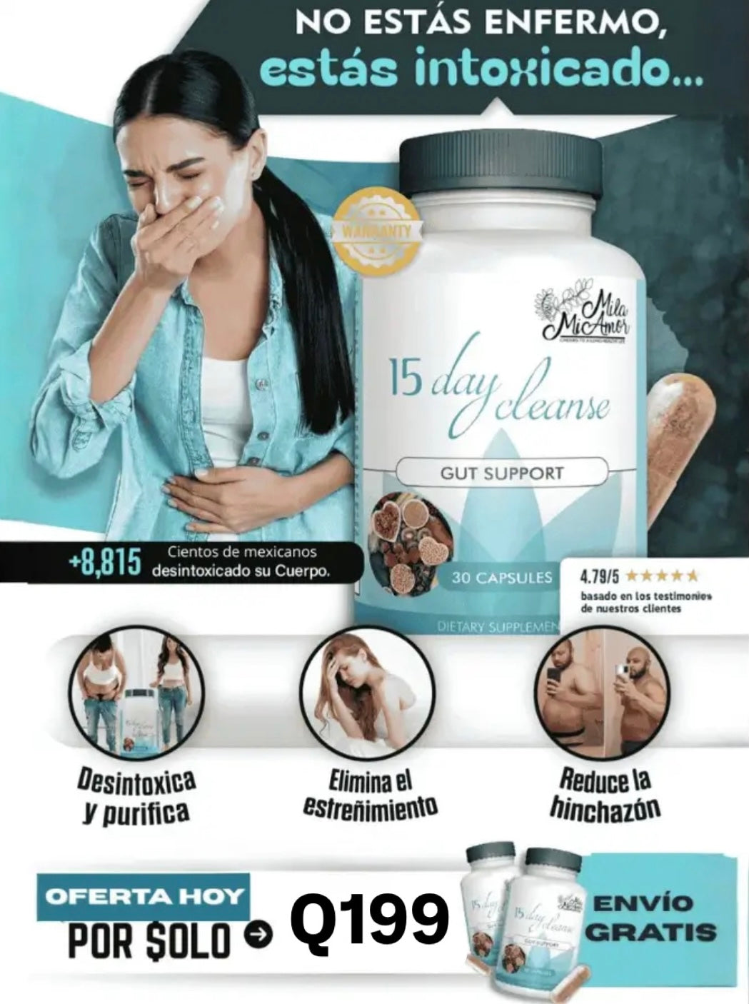 Clean15™ Limpieza Completa Estomacal en 15 días + Envío Gratis 🎁