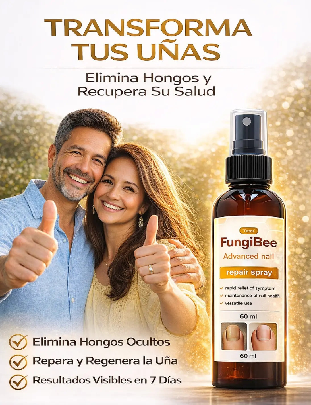 FungiBee® Spray reparador avanzado para uñas