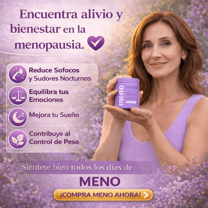 MENO 🔥Controla Sofocos y Peso en la Menopausia