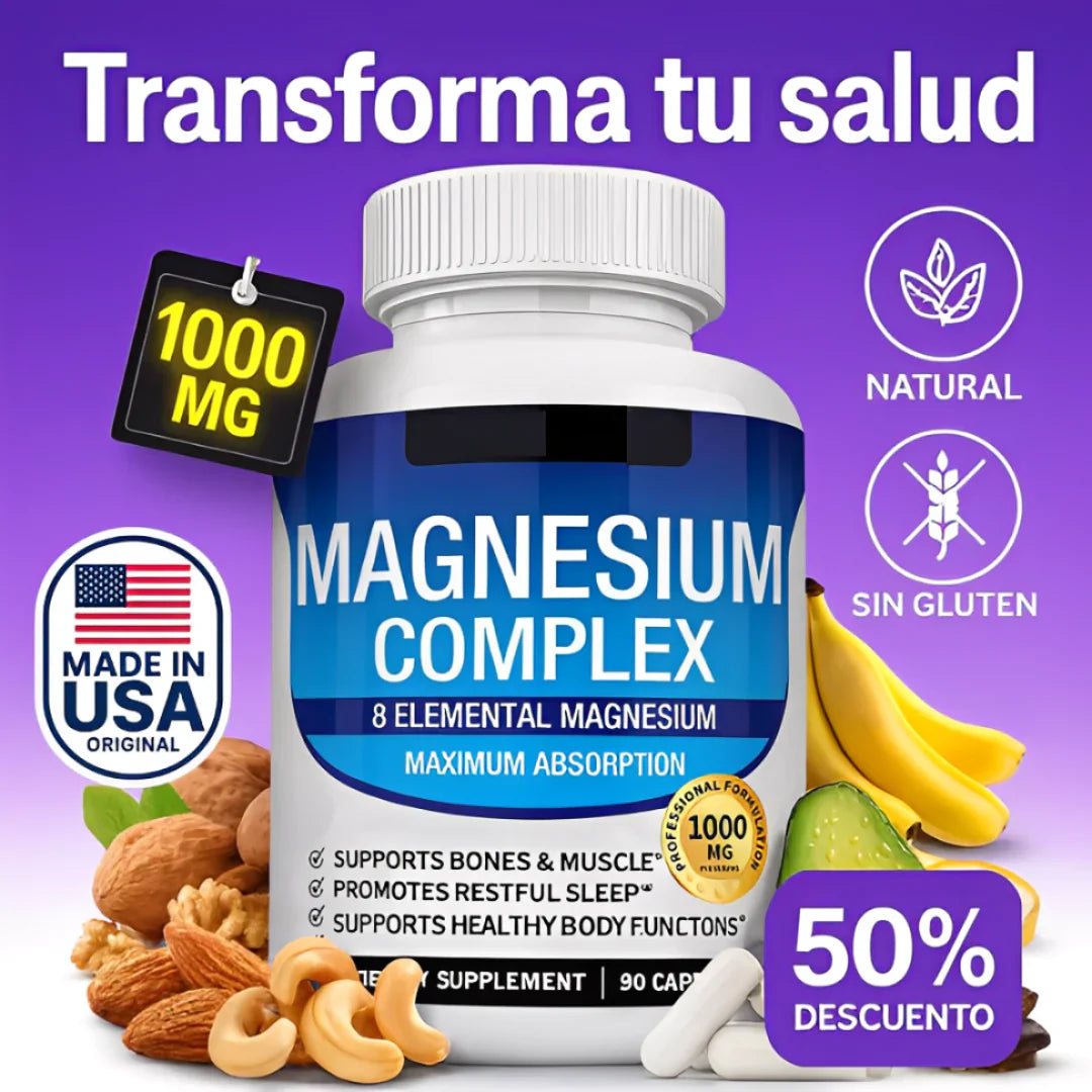 Magnesio Multibeneficio 8-en-1 💊 Original Importado | Envío Gratis
