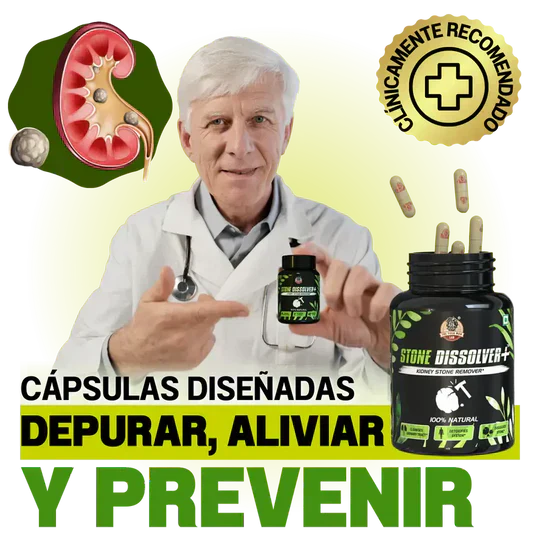 STONE DISSOLVER™ - Disuelve Cálculos, Alivia Dolor y Mejora el Flujo Urinario +ENVIO GRATIS