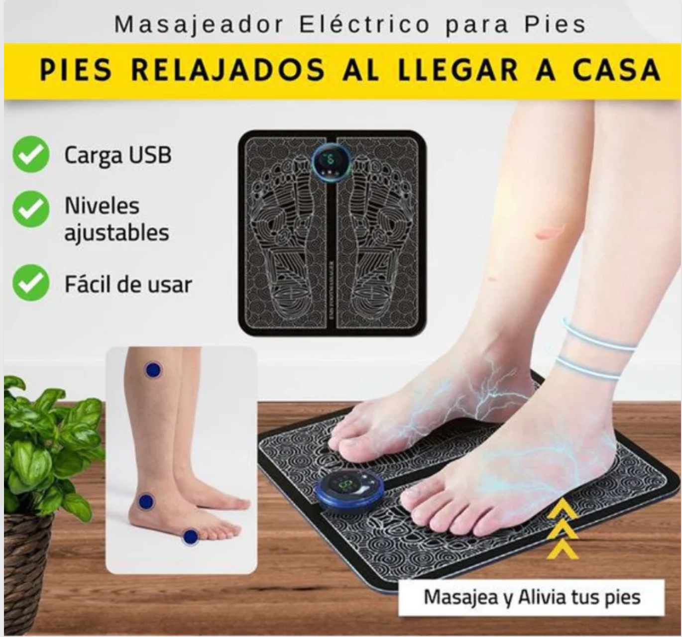 Masajeador de Pies Eléctrico EMS