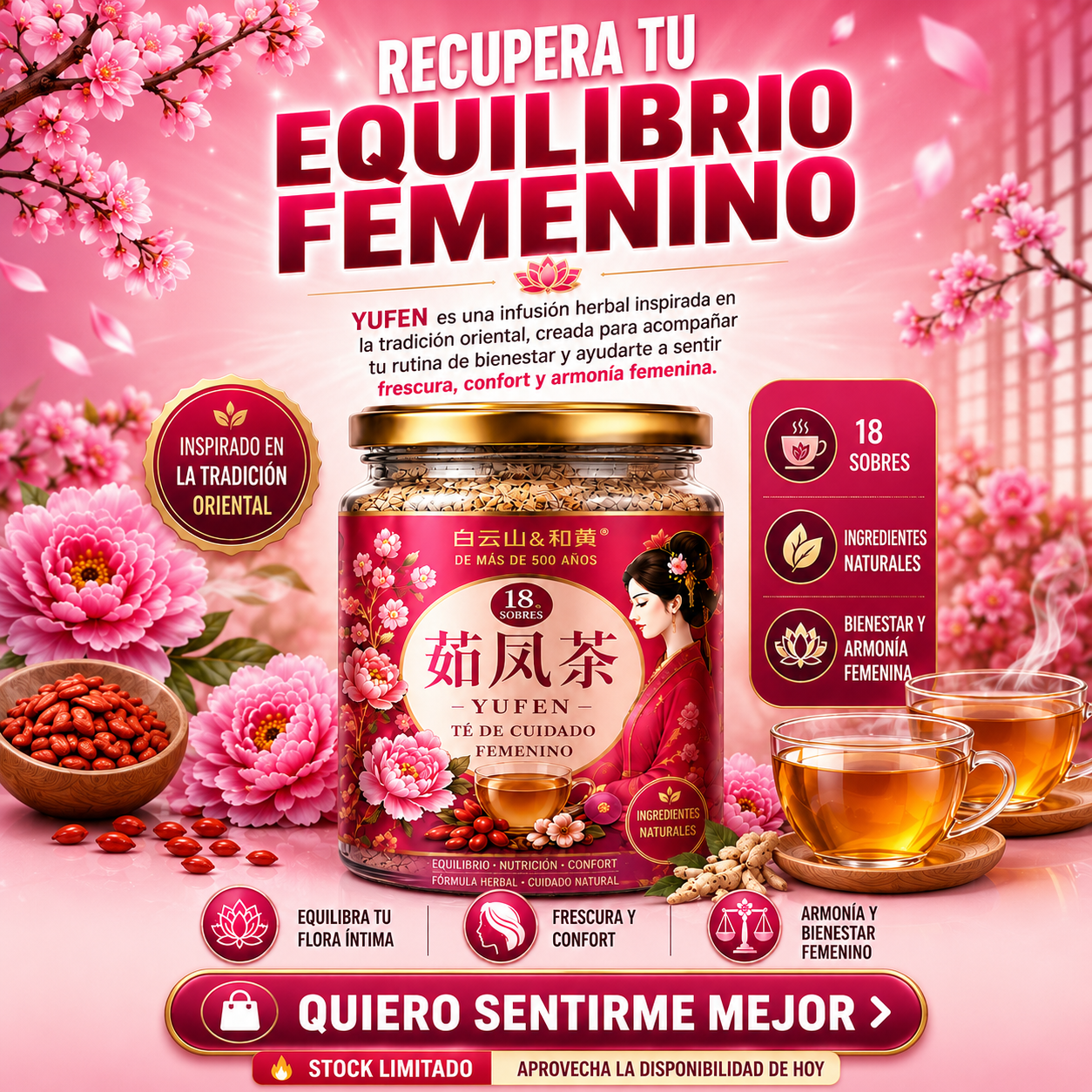 TÉ YUFEN: SIÉNTETE BIEN, SIÉNTETE SEGURA, SIÉNTETE PLENA.