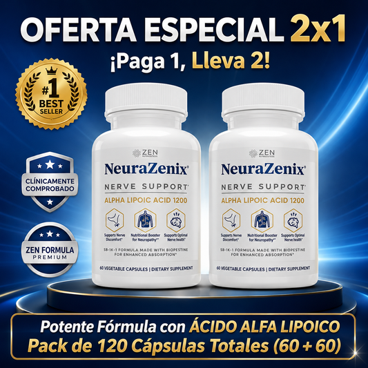 Neurazenx Cápsulas - Alivia la neuropatía desde la raíz