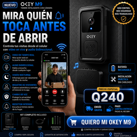 Timbre Inteligente OKEYM9 + envio gratis