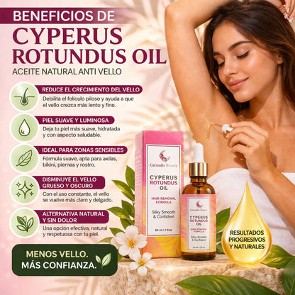 Cyperus Rotundus 🦵🏼Piel más suave y menos preocupación por el vello