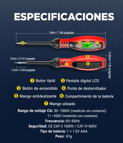 ✍️⚡Probador de voltaje inteligente sin contacto |  Envío gratis