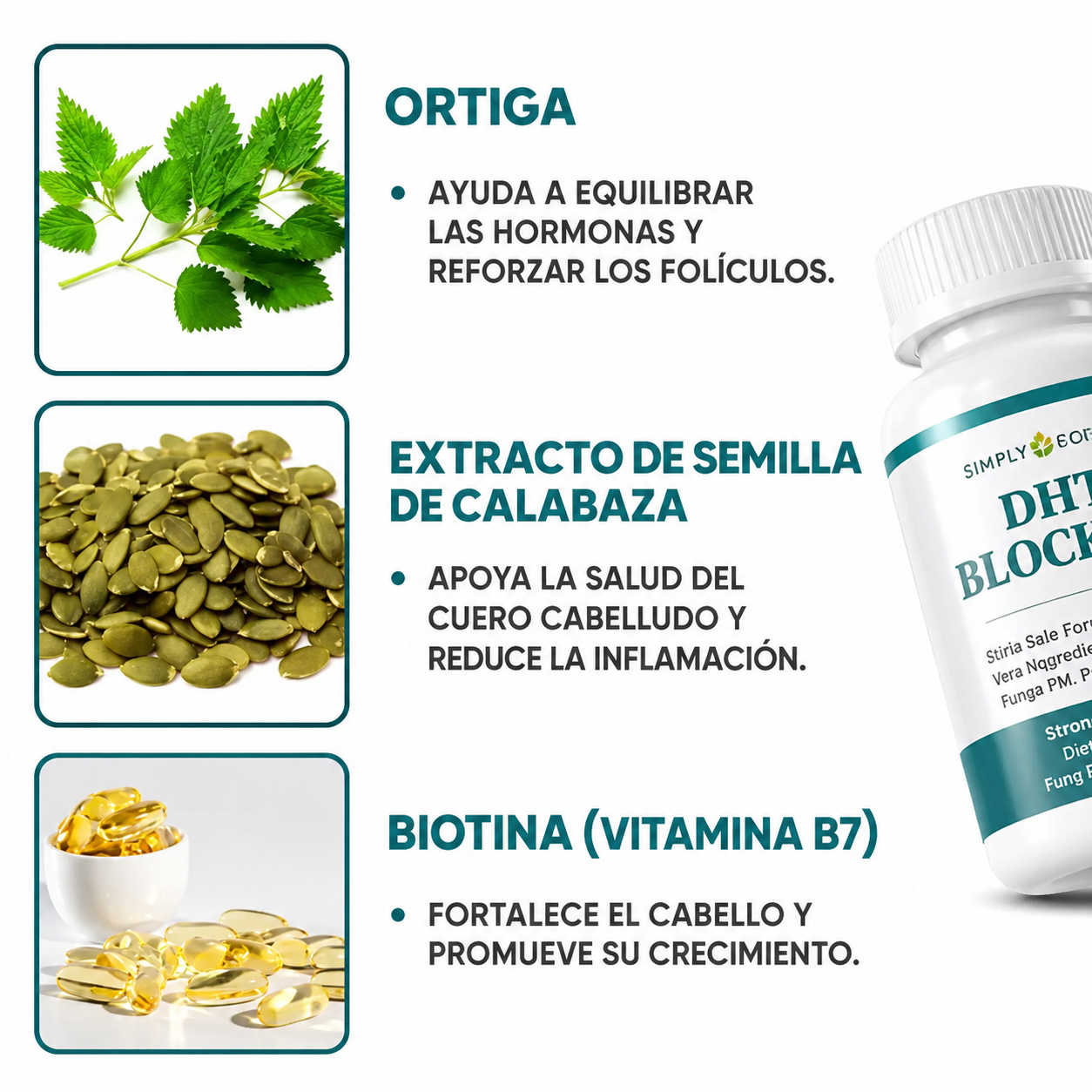 DHT BLOCKER X60: FORTALECE TU CABELLO DESDE LA RAÍZ 2x1