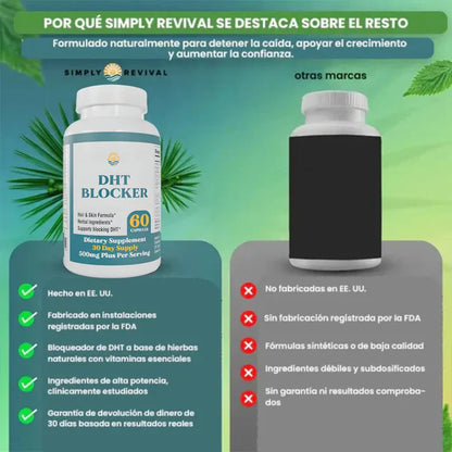 DHT BLOCKER X60: FORTALECE TU CABELLO DESDE LA RAÍZ 2x1