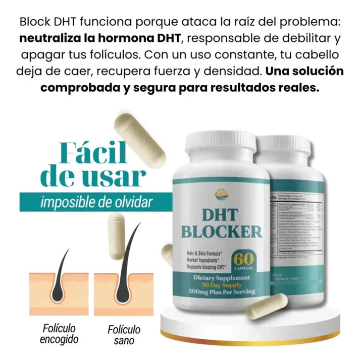 DHT BLOCKER X60: FORTALECE TU CABELLO DESDE LA RAÍZ 2x1
