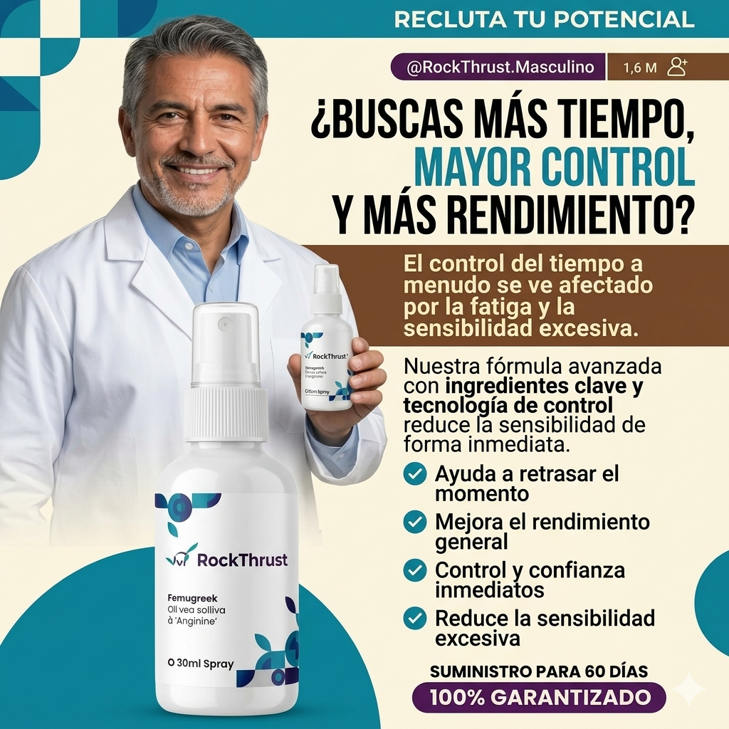 RockThrust™ - Spray Para Erecciones Duras Como Una Roca En 43 Segundos