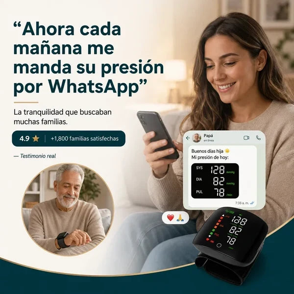 Pulsómetro Digital de Muñeca Automático | Presión y Pulso