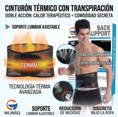 Cinturón Térmico Unisex | Talla Unica - Ajustable |  Envío gratis