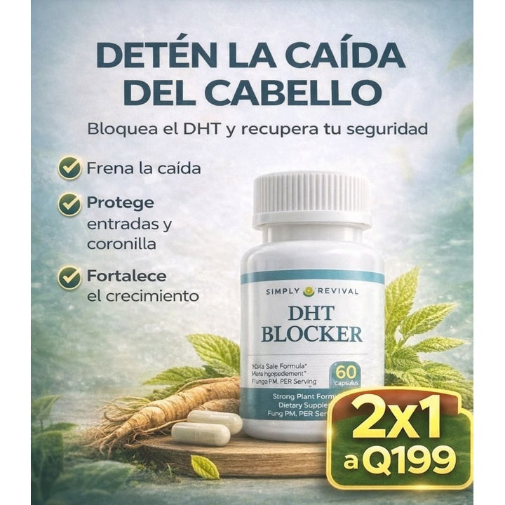 DHT BLOCKER X60: FORTALECE TU CABELLO DESDE LA RAÍZ 2x1