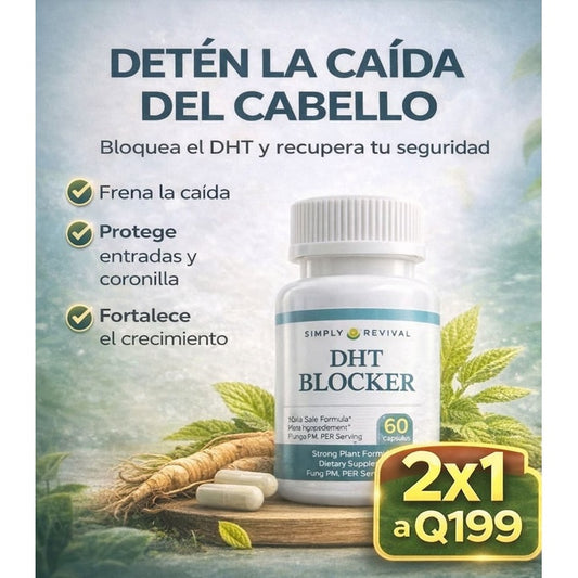 DHT BLOCKER X60: FORTALECE TU CABELLO DESDE LA RAÍZ 2x1