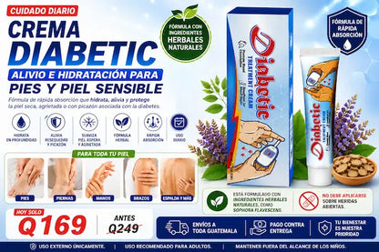 CREMA HIDRATANTE DIABETES - ALIVIO PARA ULCERAS Y CUIDADO DE LA PIEL