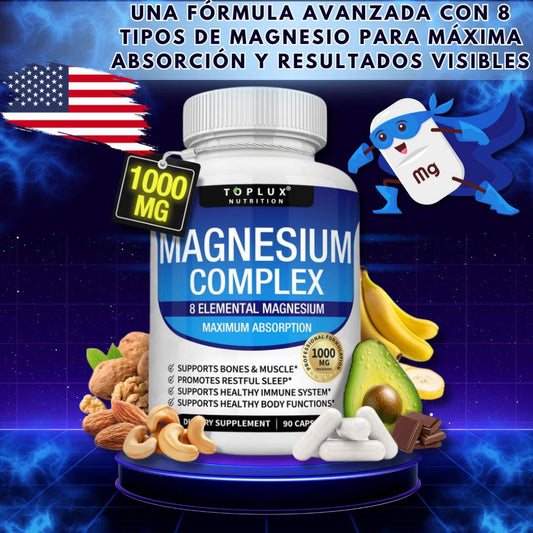 Magnesio Multibeneficio 8-en-1 💊 Original Importado | Envío Gratis