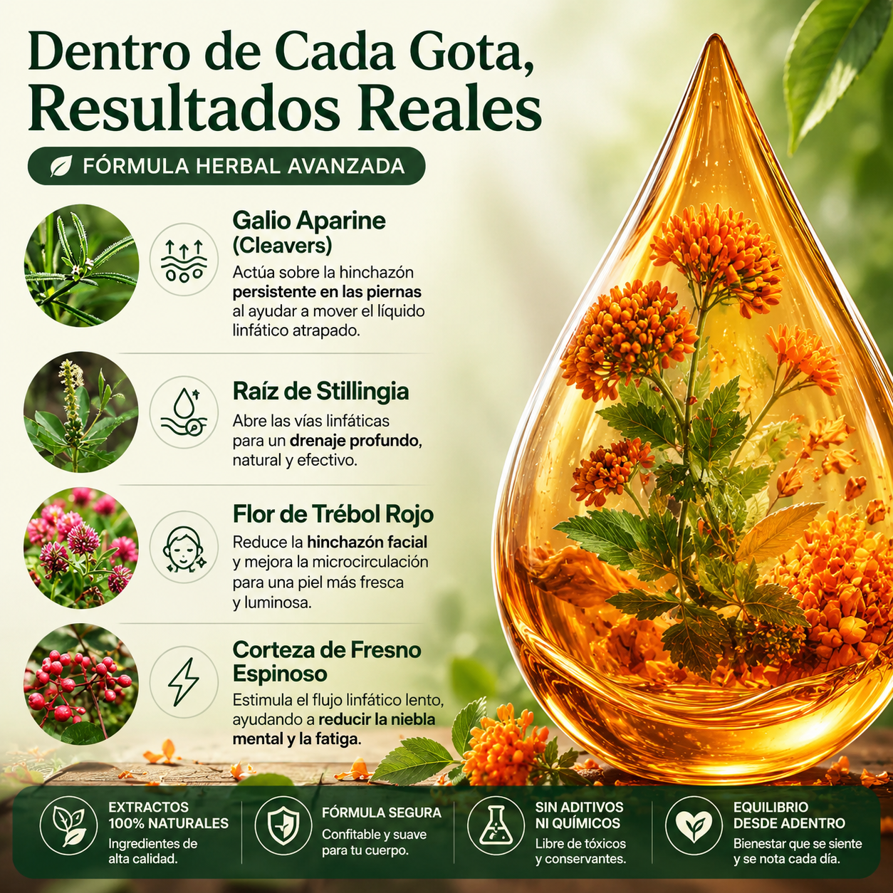Gotas de apoyo para sentirte más liviana, activa y desinflamada.