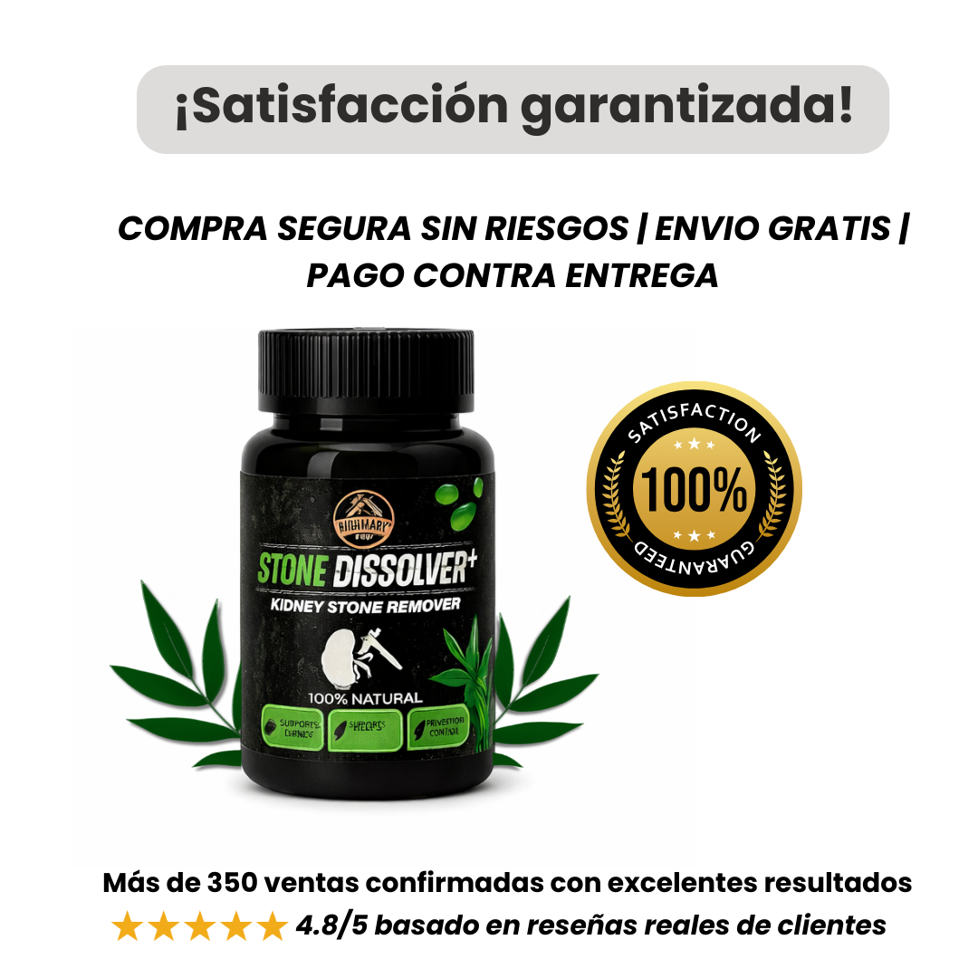 STONE DISSOLVER™ - Disuelve Cálculos, Alivia Dolor y Mejora el Flujo Urinario +ENVIO GRATIS